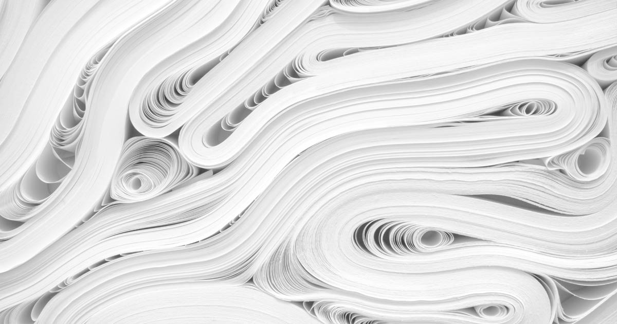 Paper in a paper mill