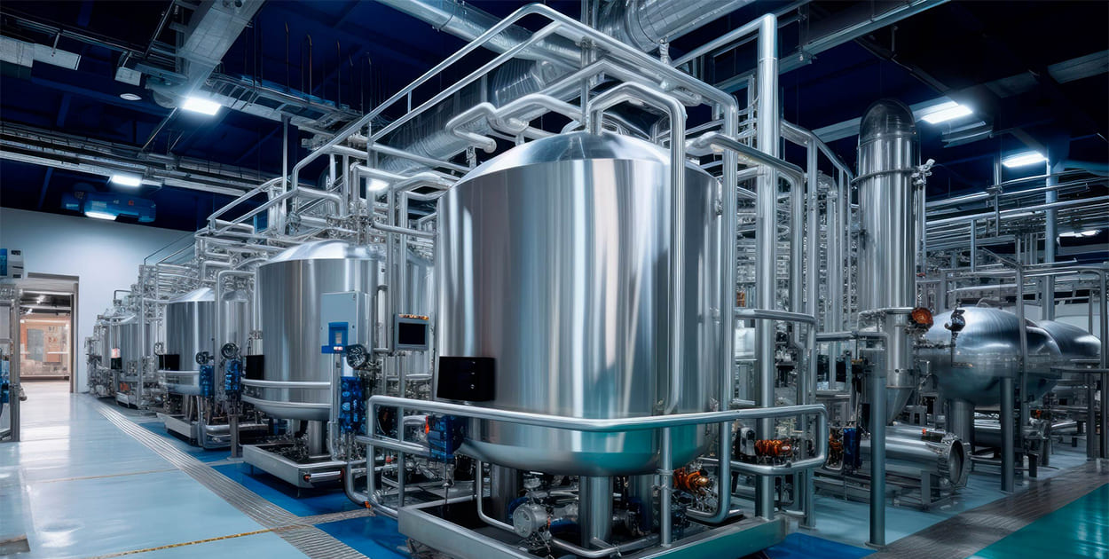 Picture of brewery wastewater treatment system