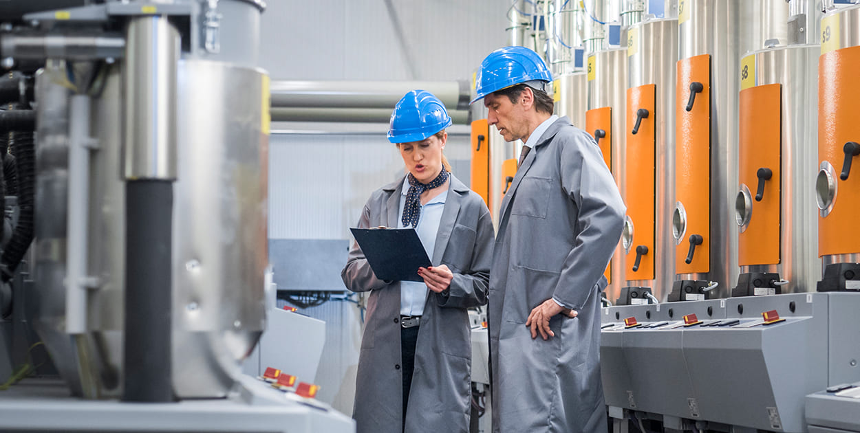 Stock image of evaporators for metal recovery