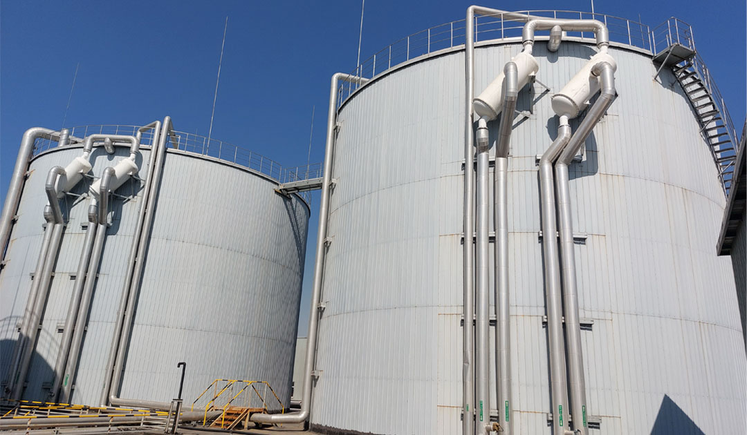 Two big bioreactors from PAQUES CBD installation